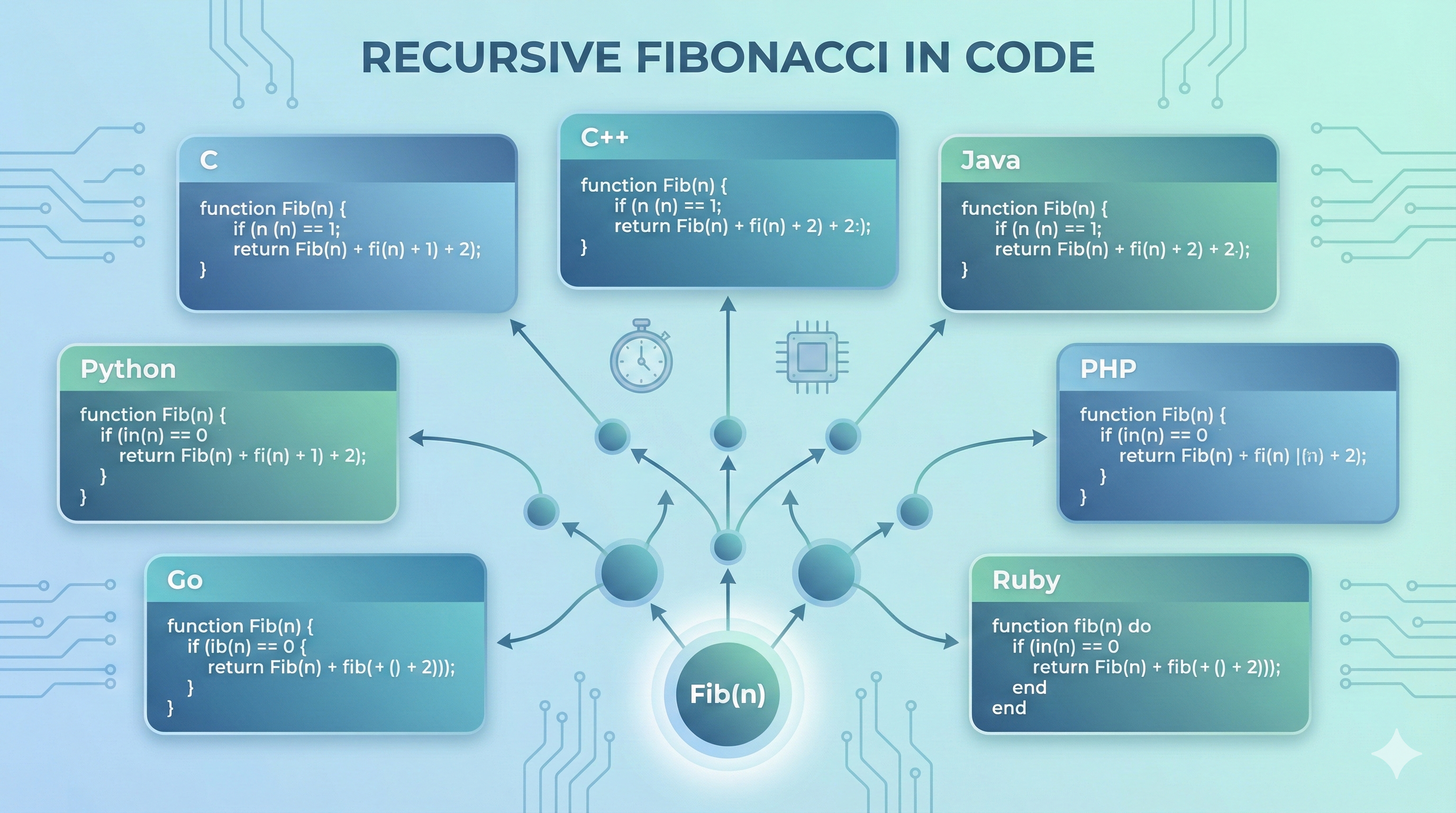 Fibonacci recursion visualization